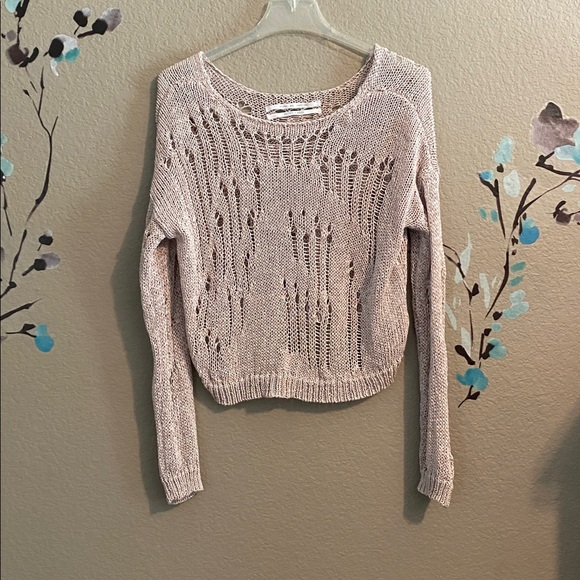 Urban outfitter silence+ noise, Nora Nora sparkly open net sweater M - Picture 4 of 8